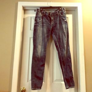 Silver “Girlfriend” super stretch jeans 33x29 NWOT